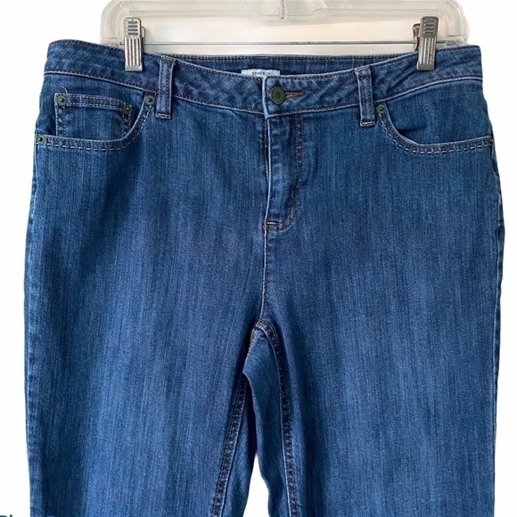 Liz Claiborne Stretch Jeans Straight Leg 10 - Picture 3 of 6